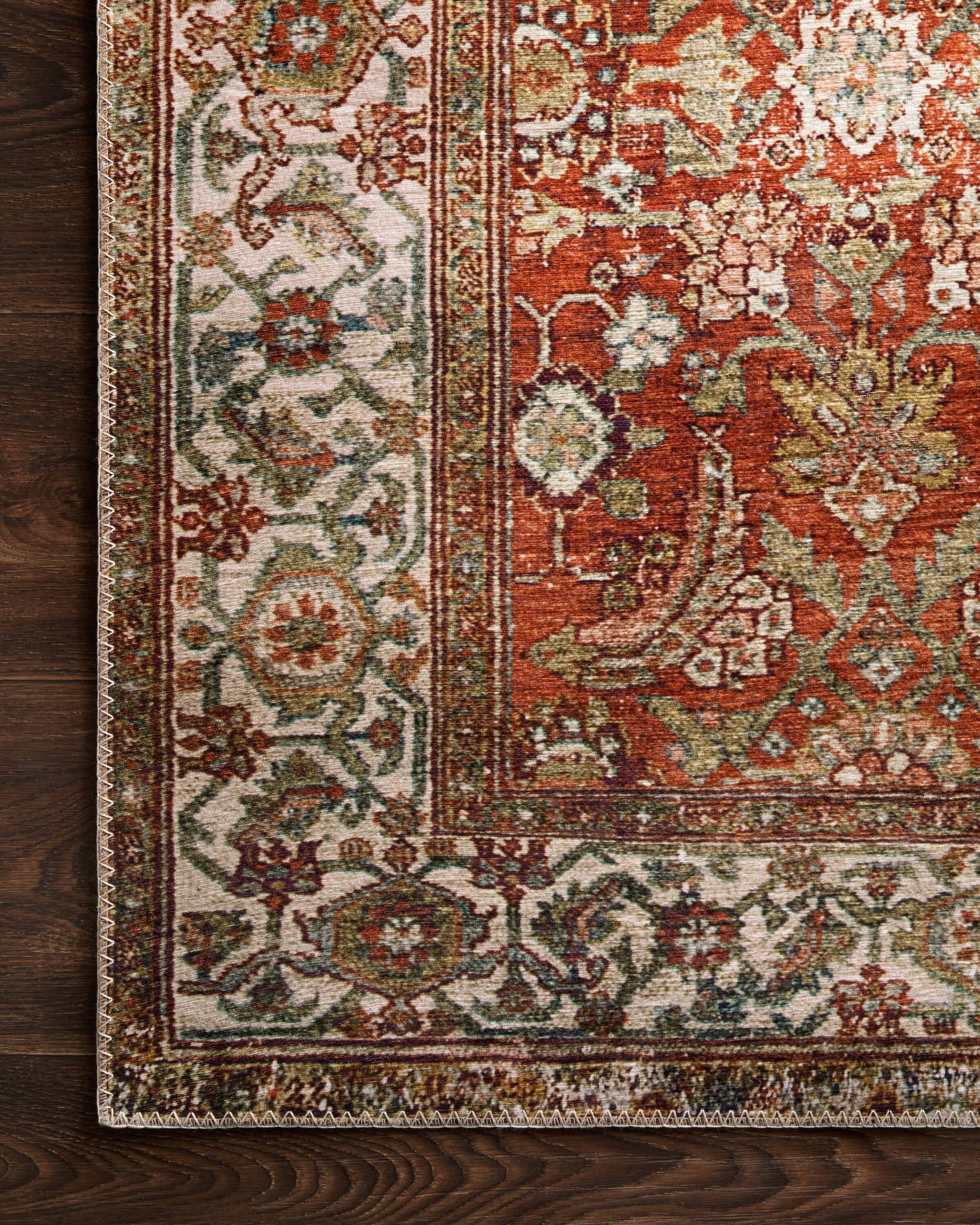 Layla Ocean Multicolor Synthetic Rectangular Accent Rug