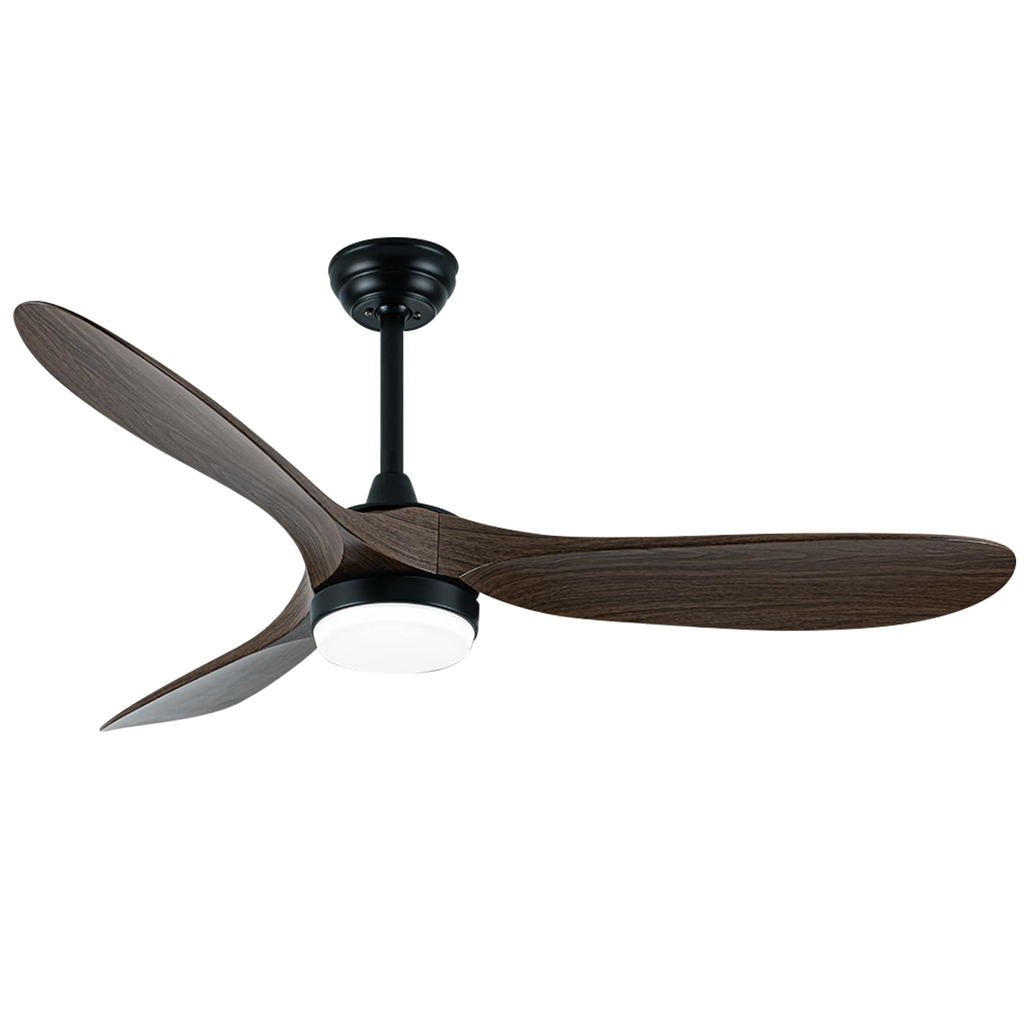 Simple Deluxe 44" Ceiling Fans with Lights and Remote, Outdoor Ceiling Fans for Patios with Light, Easy to Install Ceiling Fan with Reversible Motor and Wooden Blade for All Seasons