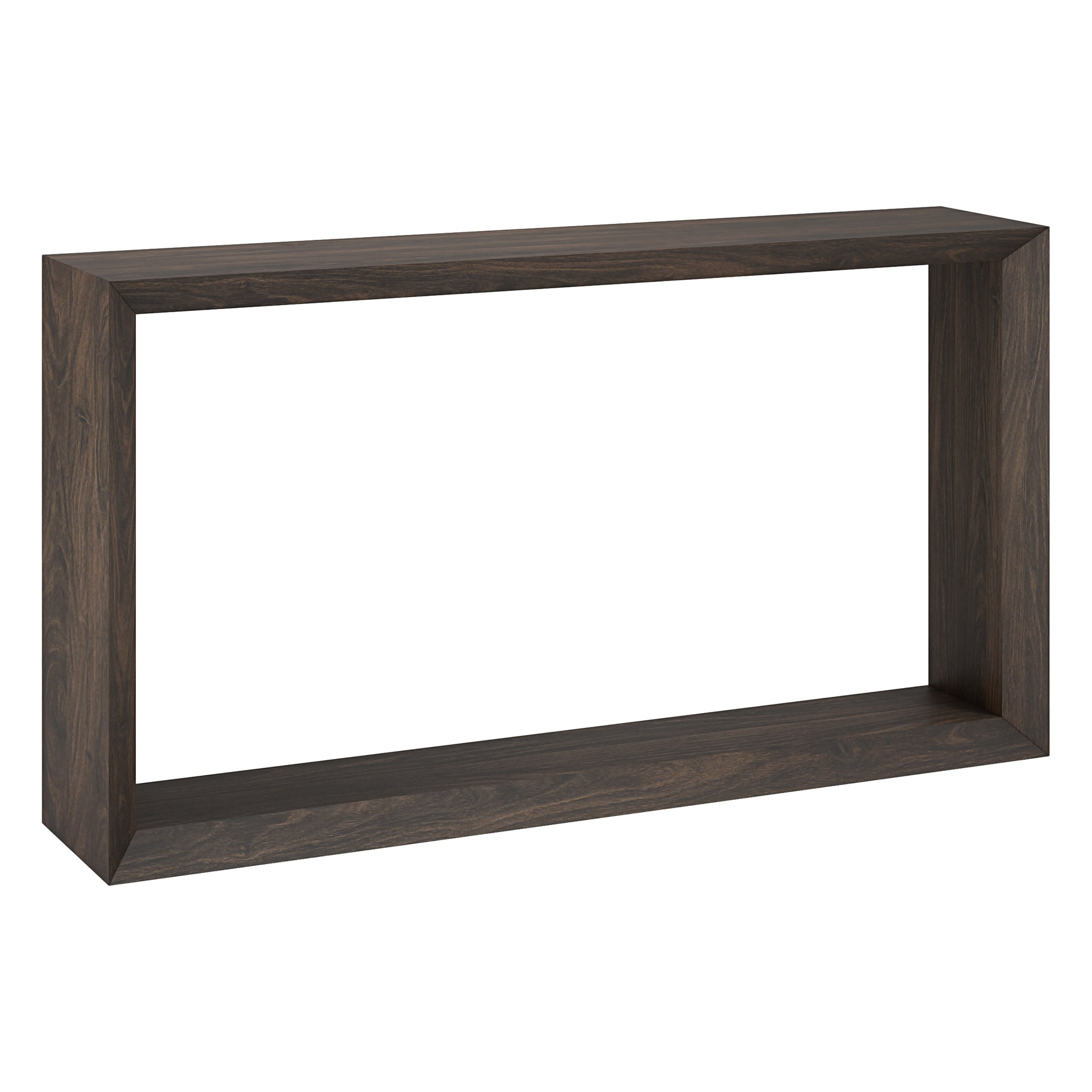 Evelyn&Zoe Osmond 55" Wide Rectangular Console Table, Alder Brown