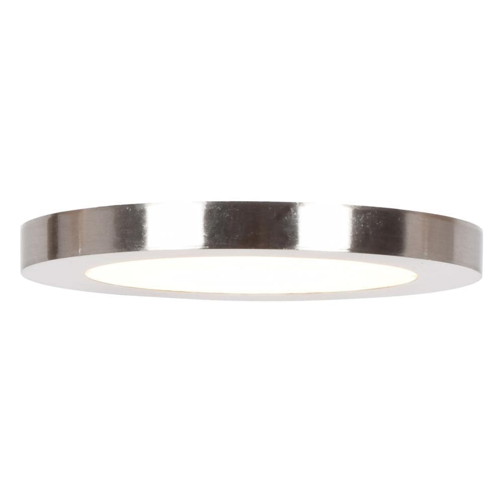 Access Lighting Disc 1 - Light Flush Mount in  Brushed Steel