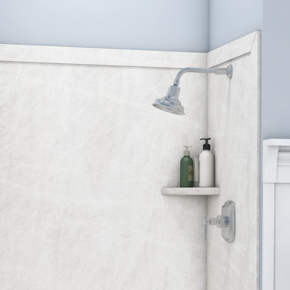 FlexStone Elite 60"W x 32"D x 60"H Alcove Bathtub Surround