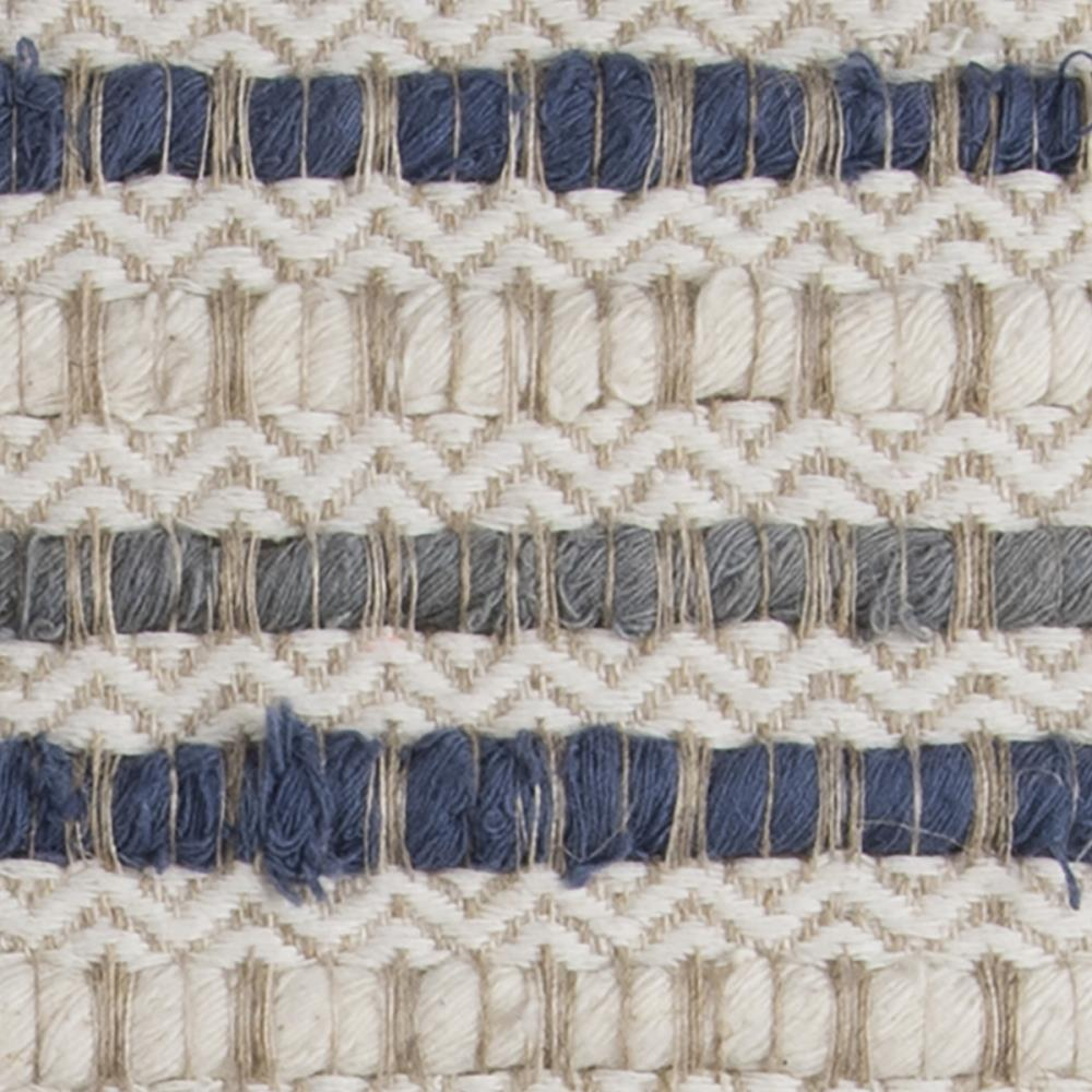 Rizzy Home Throw Pillow T11561 Traditional Natural Channel Woven 20" x 20" Square, Poly Filled