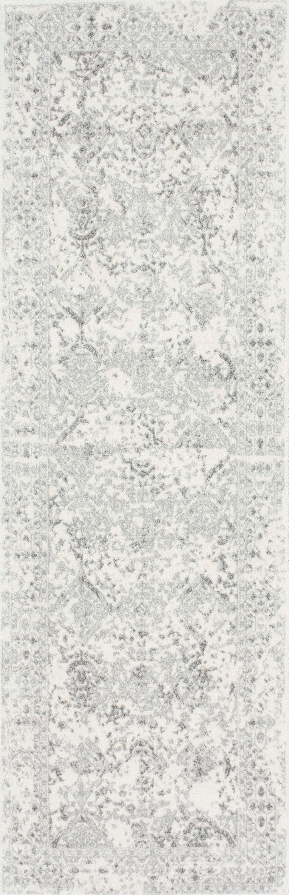 nuLOOM Odell Faded Vintage Runner Rug, 2' 8" x 20', Ivory