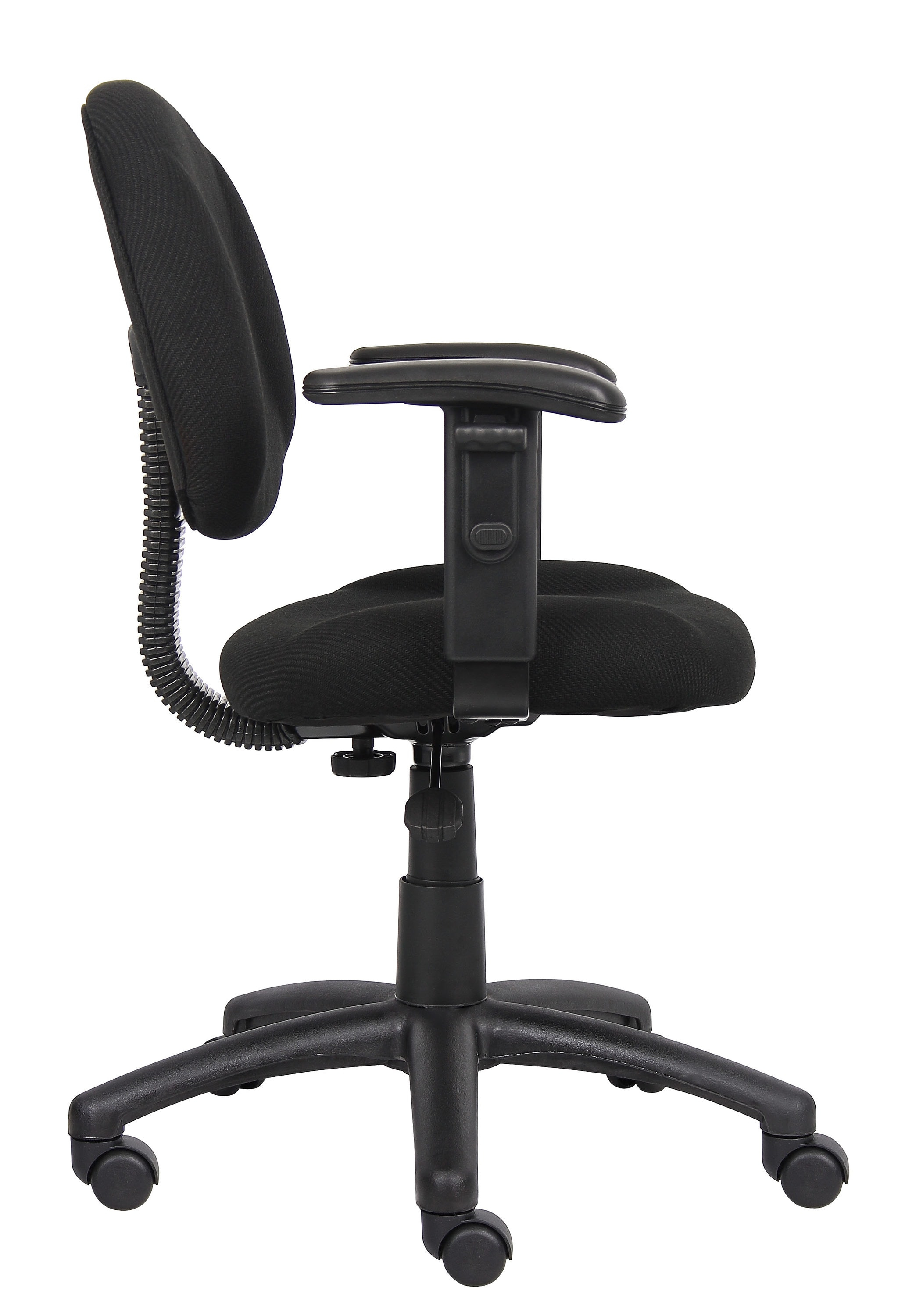 Boss Office Products DX Posture Office Chair with Adjustable Arms in Black