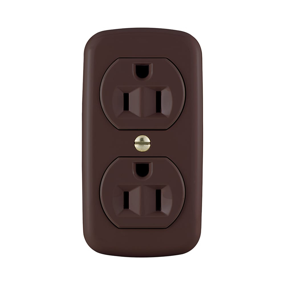 Eaton Wiring Devices 78B-BOX 15 Amp 3 Wire Grounded Duplex Receptical Brown, Each