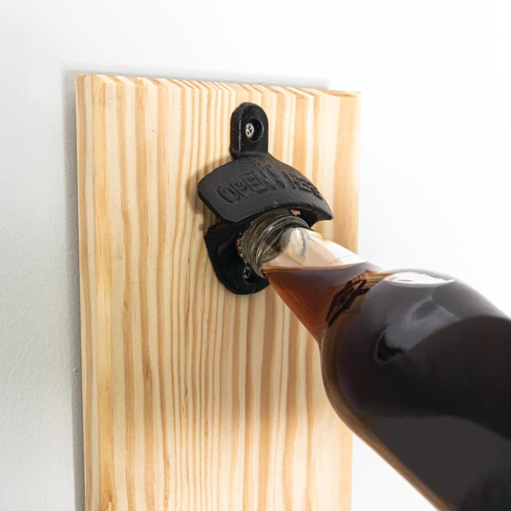 Brainerd B39745J-FB 3" Wall Mounted Bottle Opener Matte Black Finish