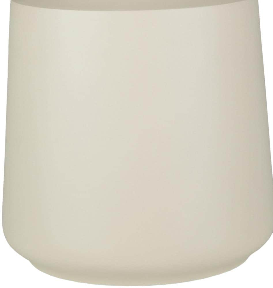 Livabliss Kent Modern Accent Table Lamp, 18-inch, Ivory with White Shade