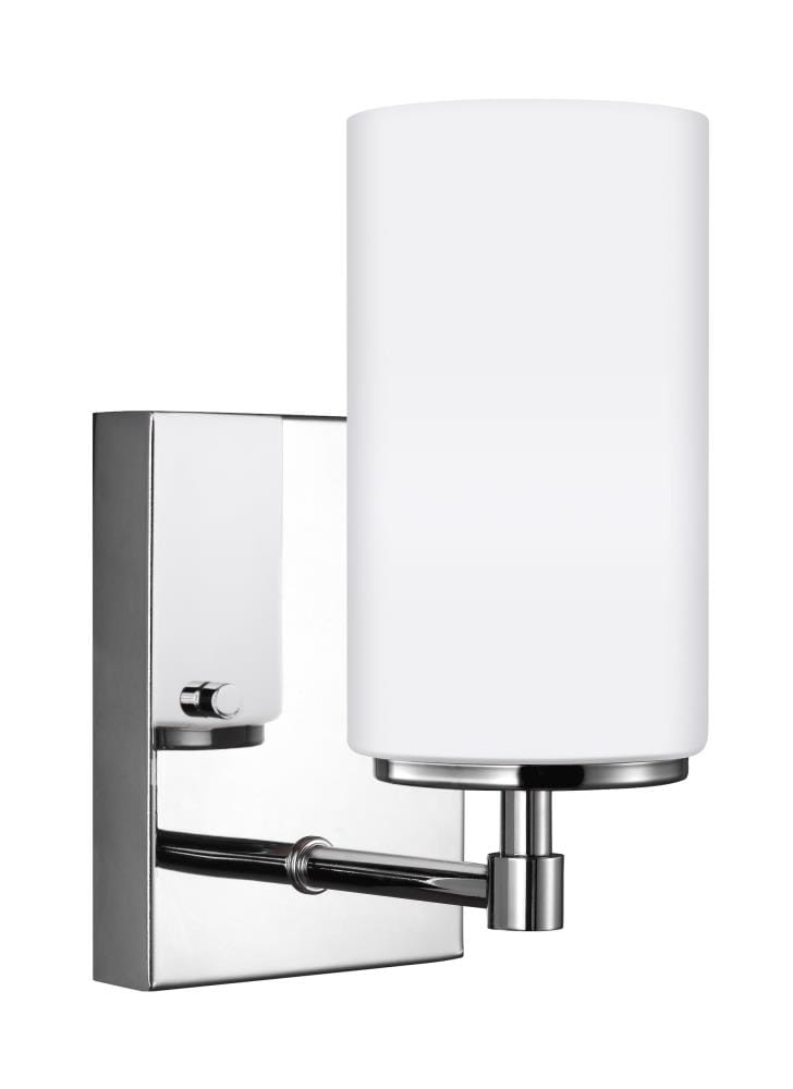 Sea Gull Lighting 4124601-05 Alturas Contemporary One Light Wall/Bath Sconce Vanity Style Fixture, Chrome Finish