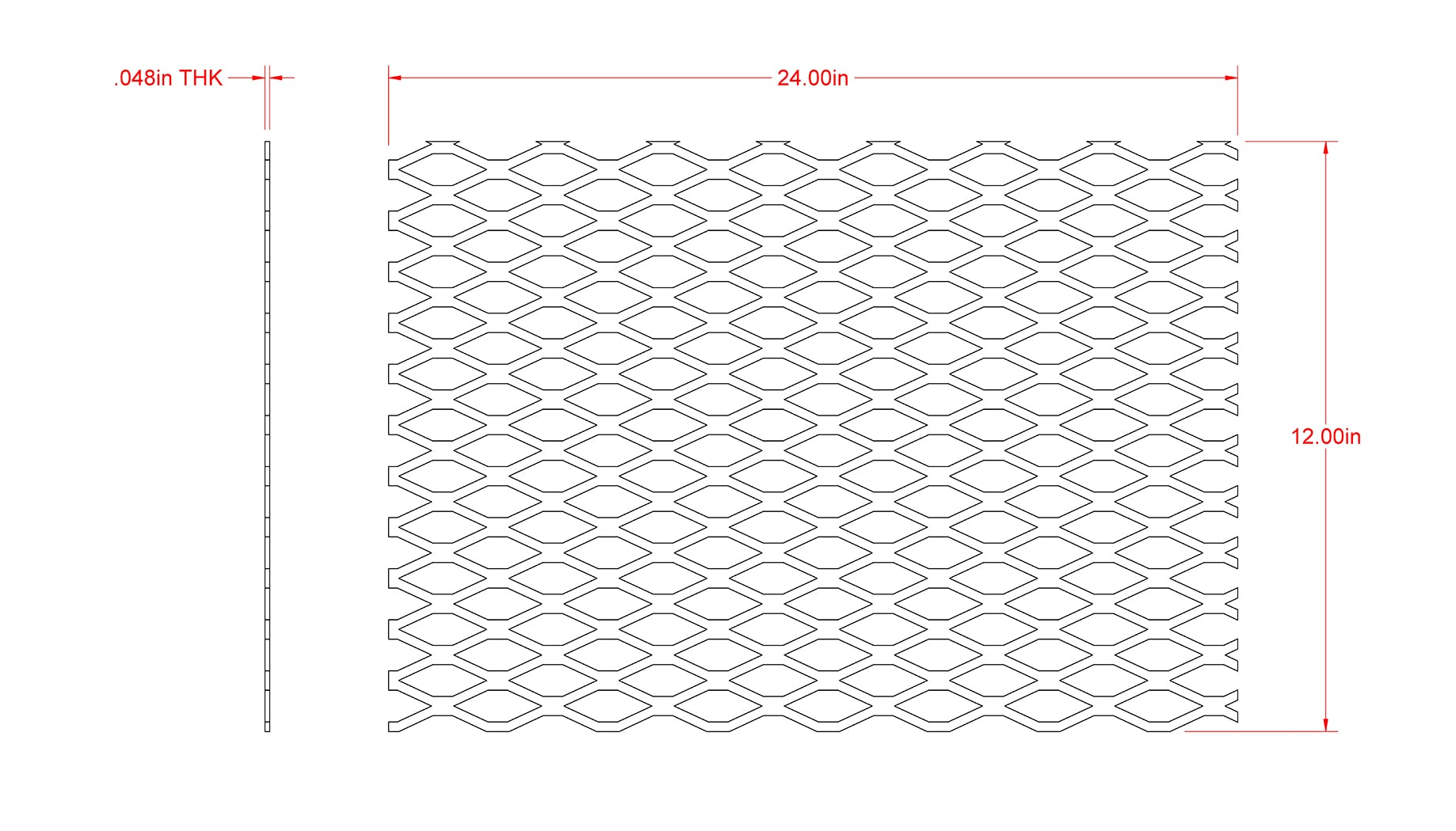 Boltmaster  12 in. Uncoated  Steel  Expanded Sheet