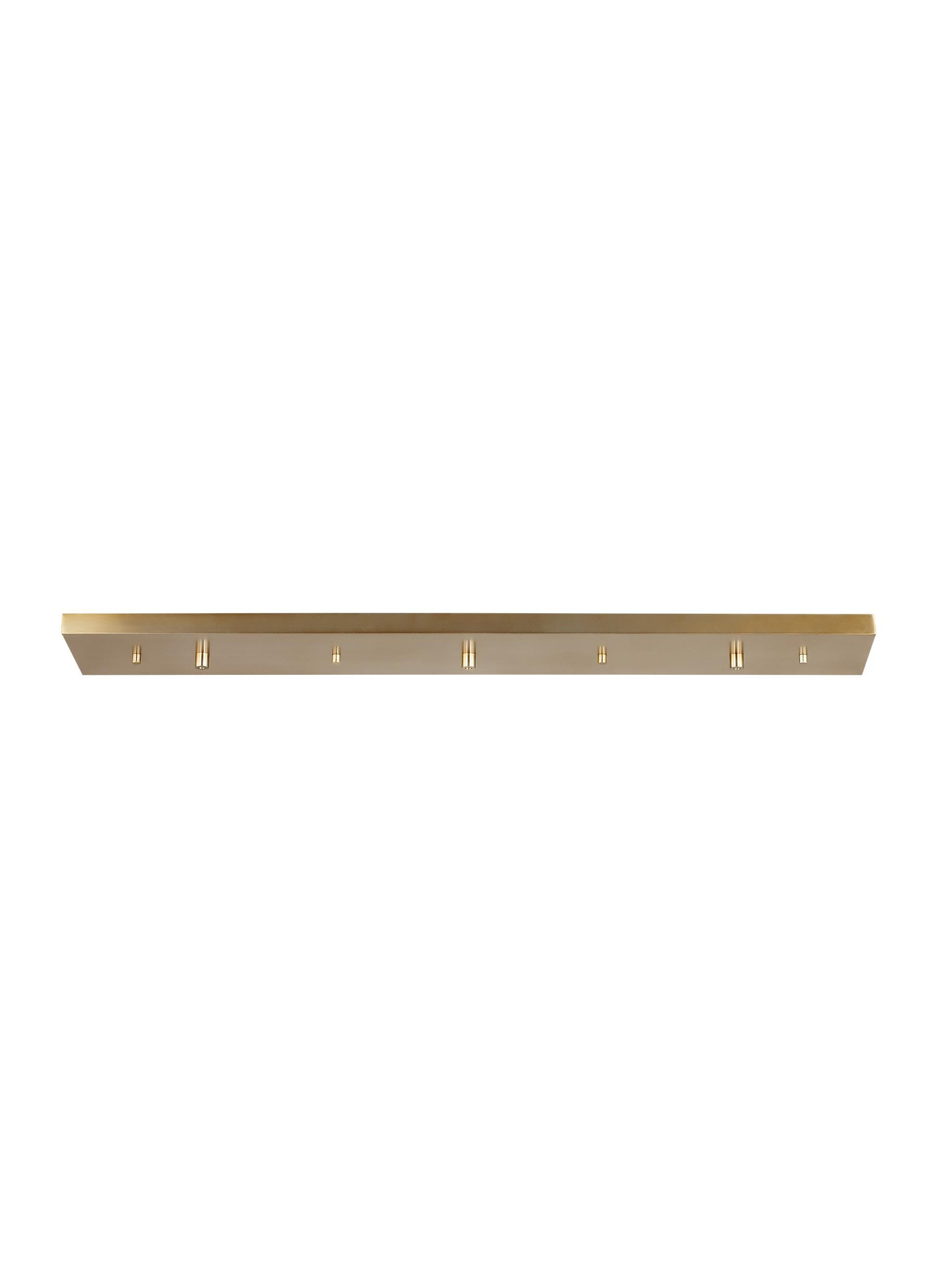 Generation Lighting 7449603-848 Accessory - 36 Inch 3 Port Linear Canopy, Satin Brass Finish