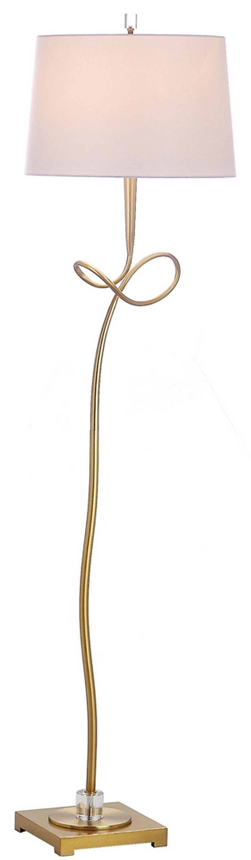 Safavieh Liana 66.5 in. H Modern Floor Lamp, Gold/Off White Shade