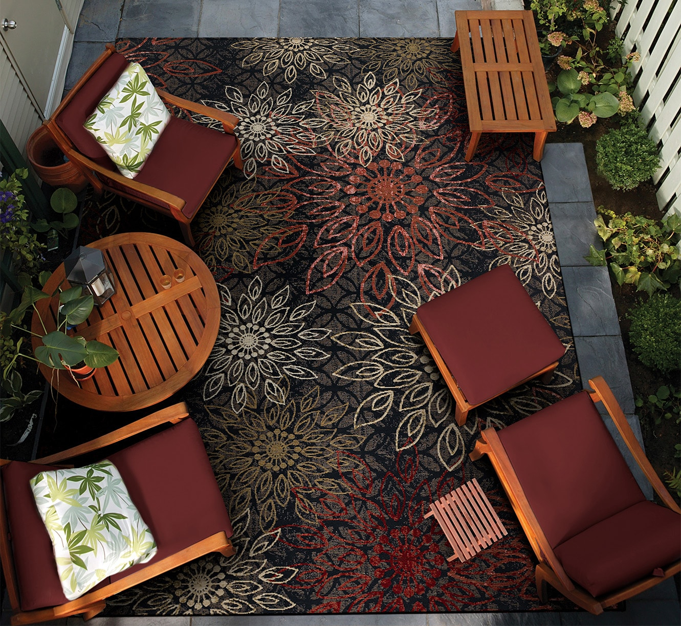 Couristan Dolce Amalfi Indoor/Outdoor Area Rug, 2'3" x 7'10" Runner, Multi