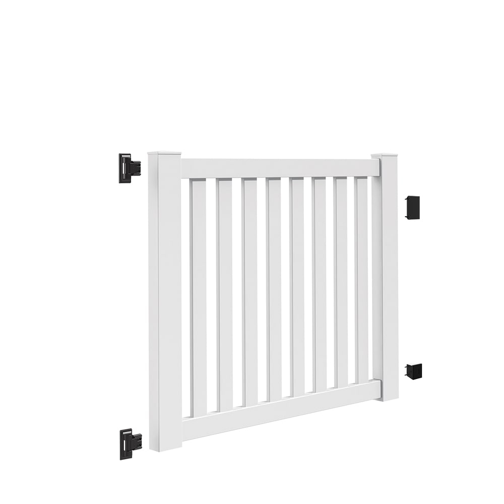 Barrette Outdoor Living White Vinyl Gate