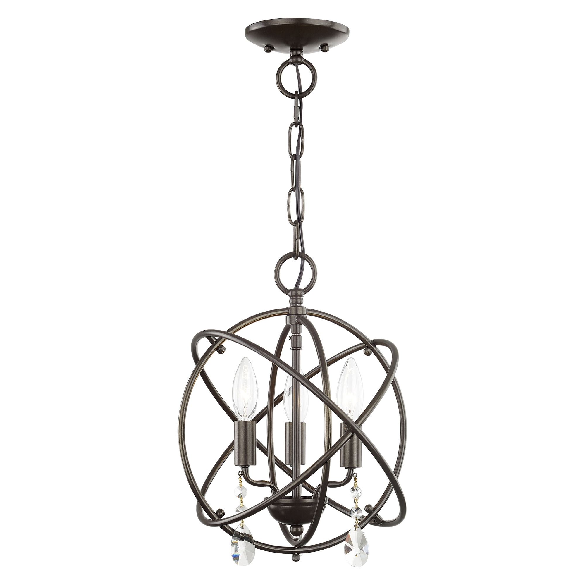 Livex Lighting Aria 3 - Light Chandelier in  English Bronze