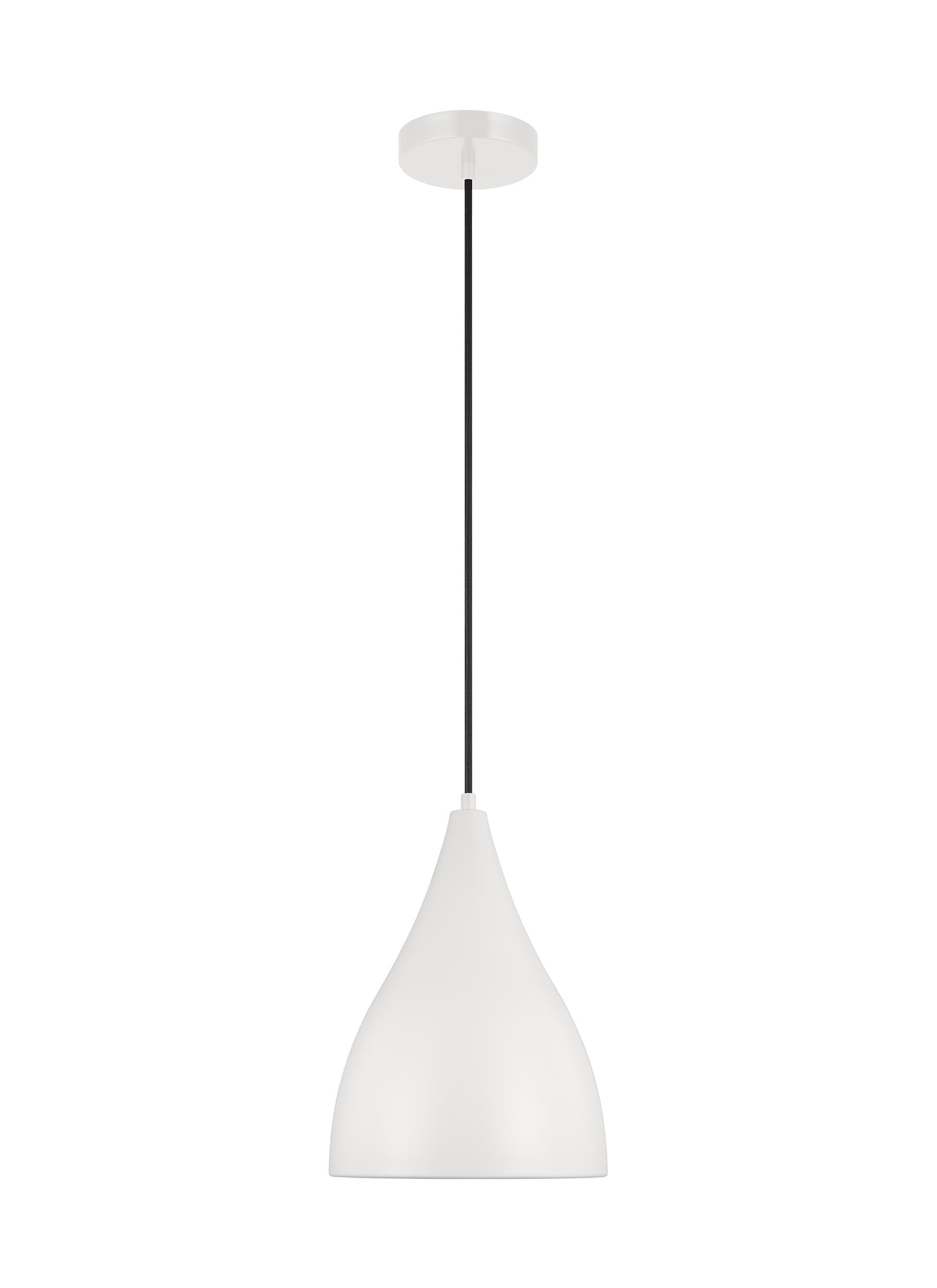 Oden Matte White Mini LED Pendant with Smooth Curve Design