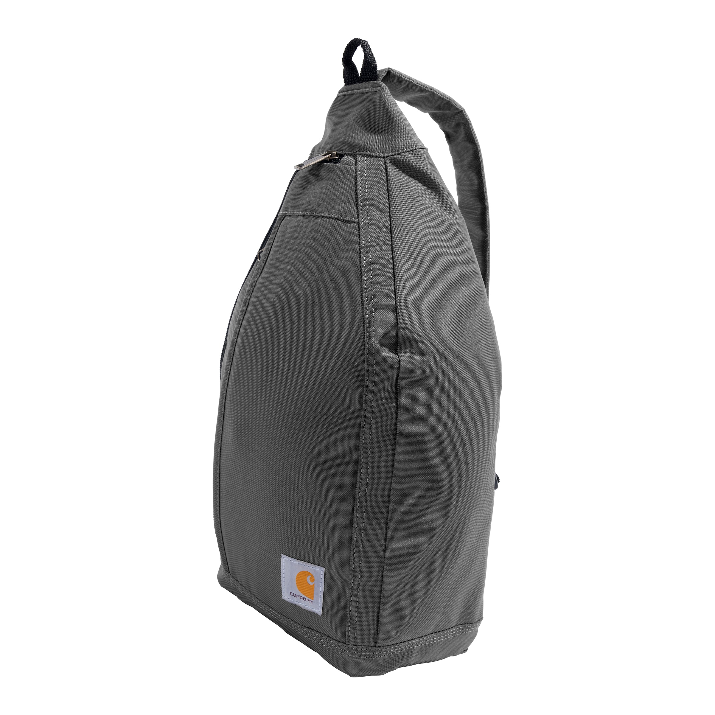 Gravel Gray Polyester Men's Shoulder Bag with Adjustable Strap