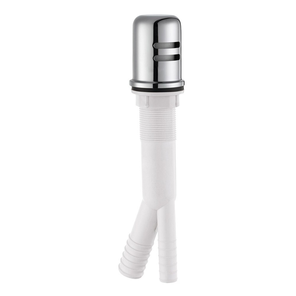 Design House 522946 Dish Washer Air Gap with Cover, Prevent Drain Water Back Up, Polished Chrome