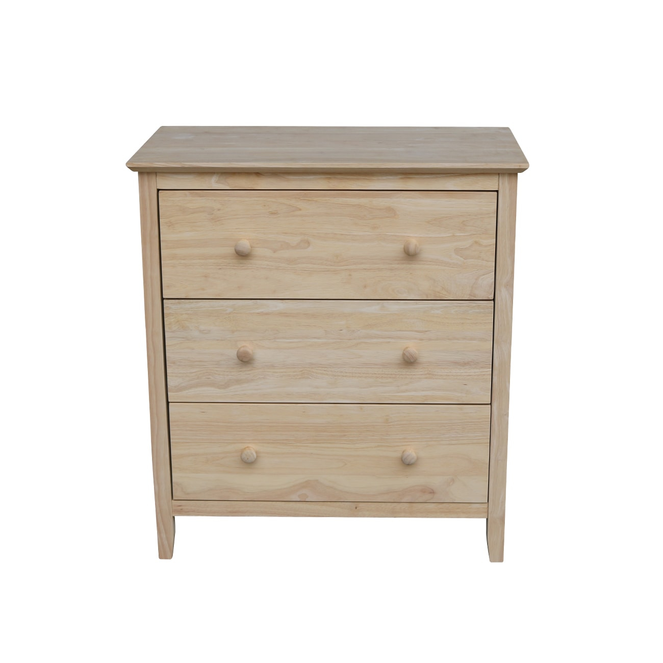 Brooklyn 3-Drawer Unfinished Wood Chest of Drawers
