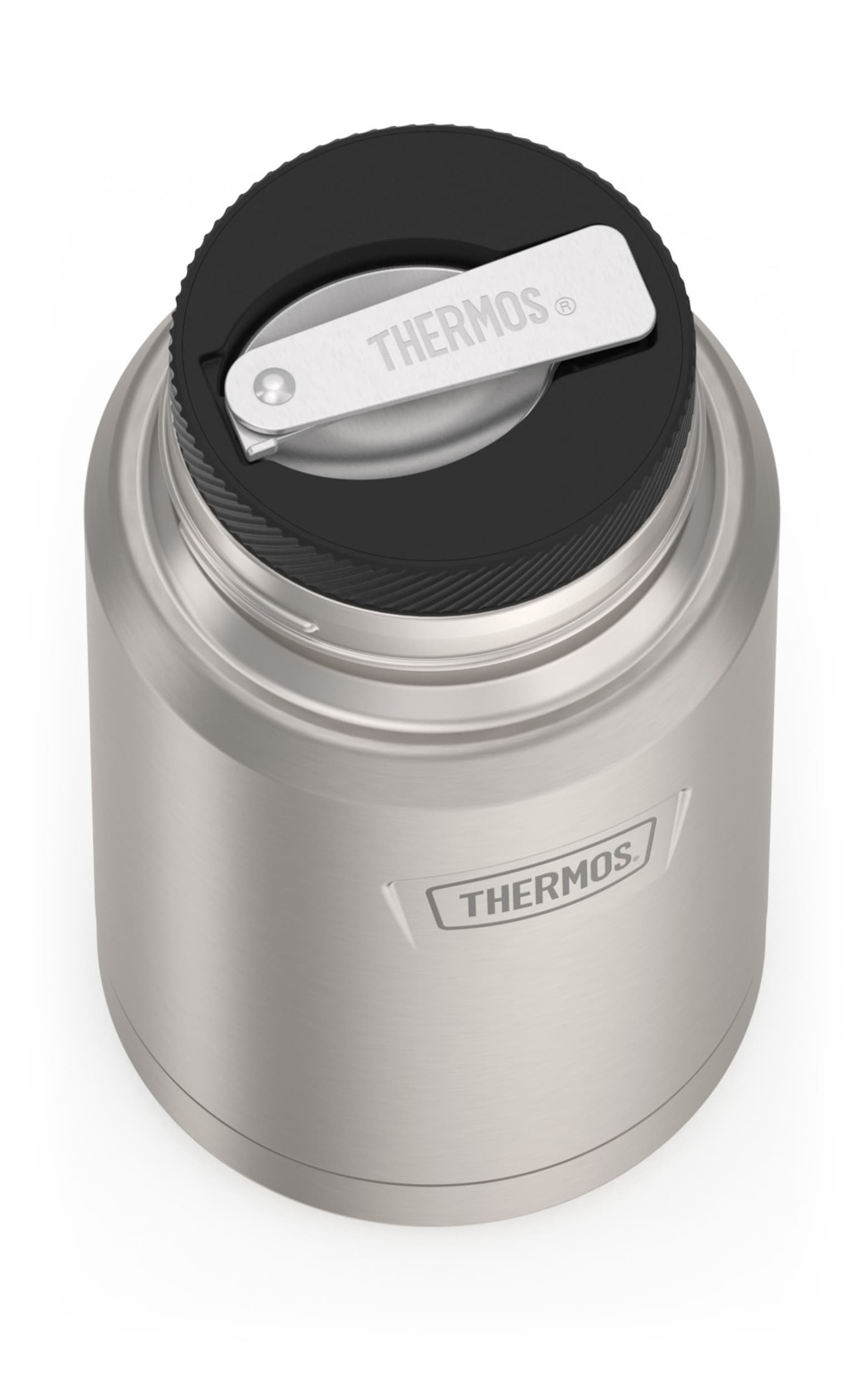 Thermos Stainless Steel Insulated Food Jar with Spoon, 24oz, Matte Stainless Steel