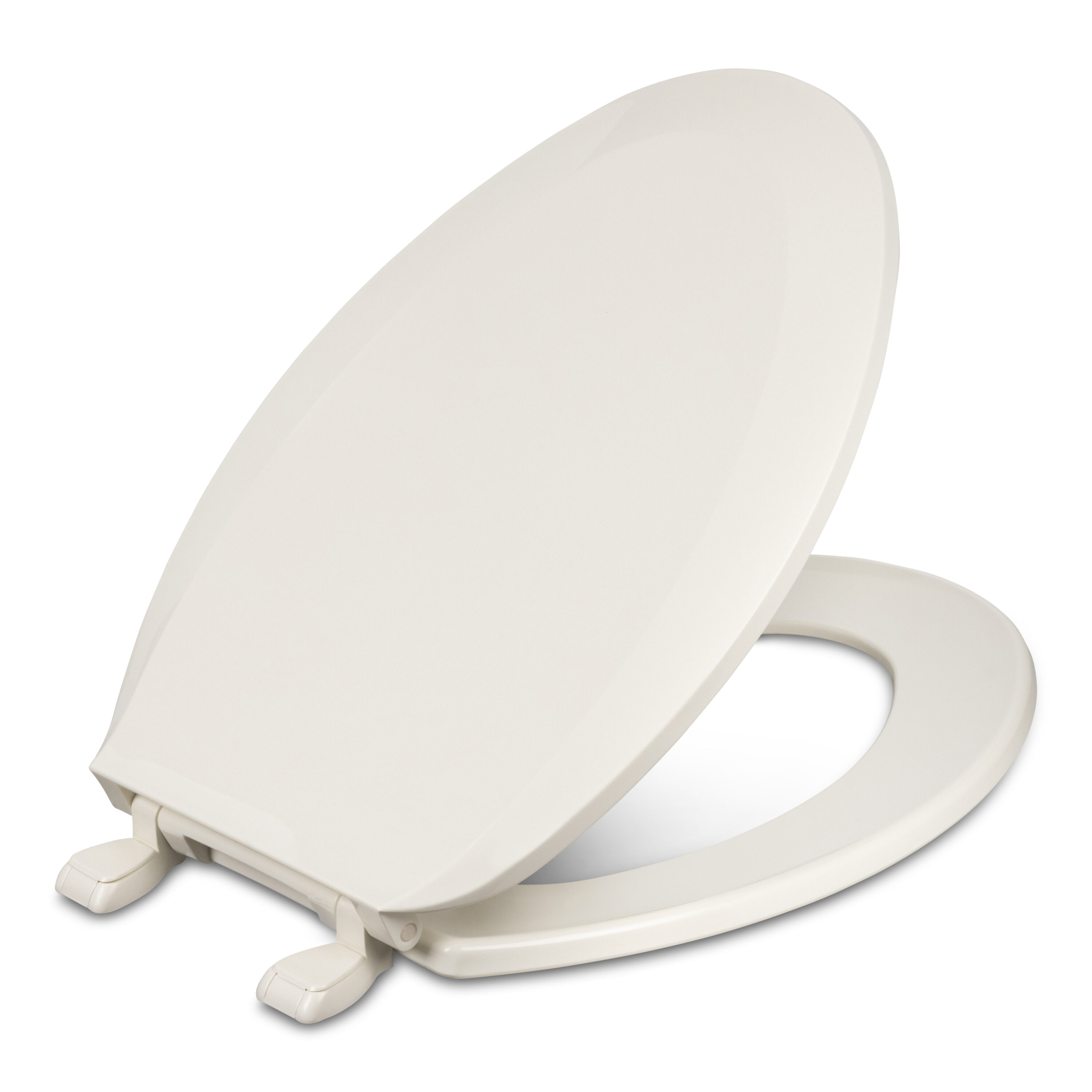 Centoco 1600-416 Elongated Plastic Toilet Seat, Standard Model, Light Weight Residential, Biscuit