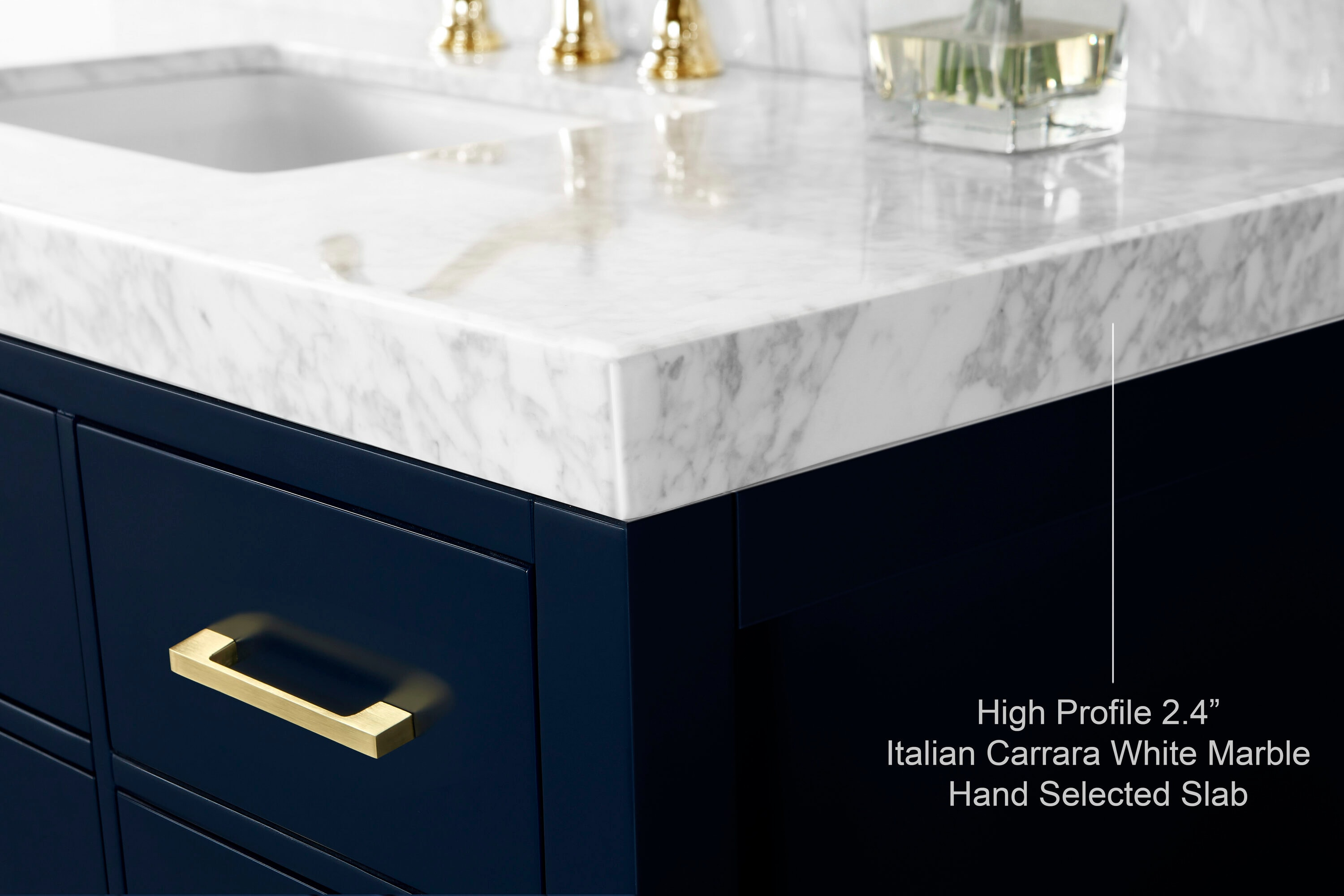 Ancerre Designs Elizabeth 48" Wood Bathroom Vanity Set in Heritage Blue