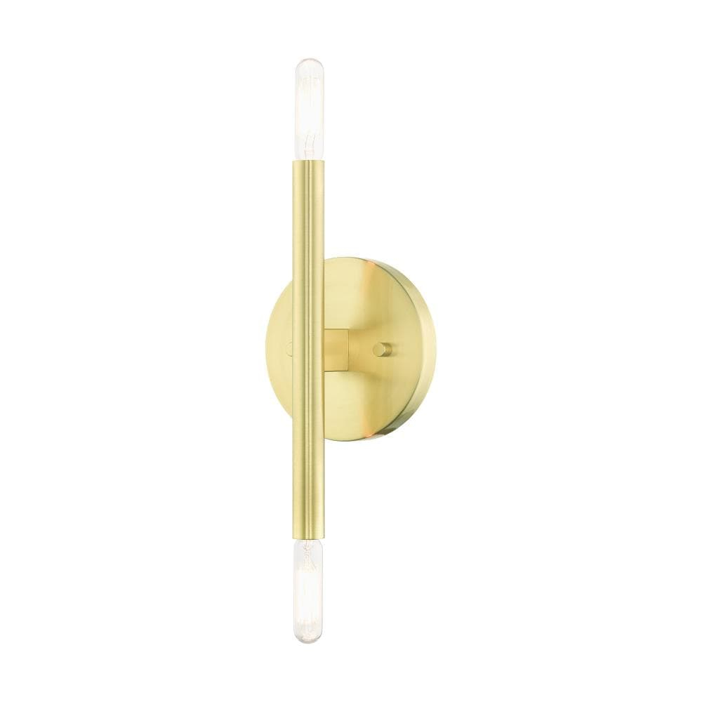 Livex Lighting Copenhagen 2 - Light Wall Light in  Satin Brass