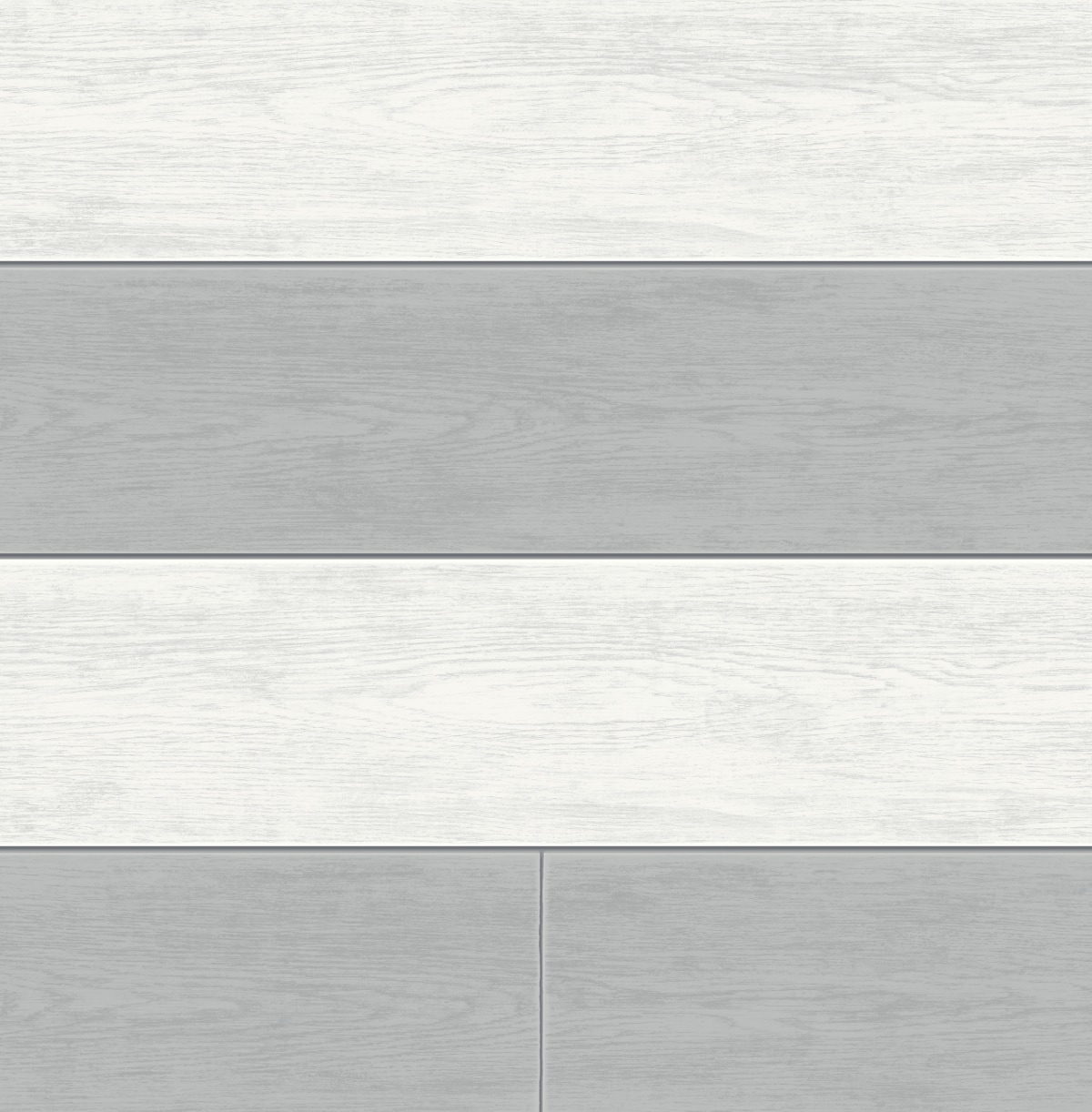 NextWall Argos Grey Two Toned Shiplap Peel and Stick Wallpaper