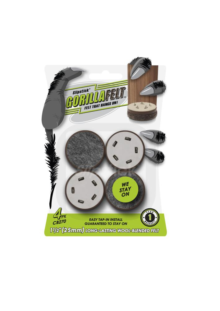 Slipstick GorillaFelt 1.5 inch Grey/Brown Plastic