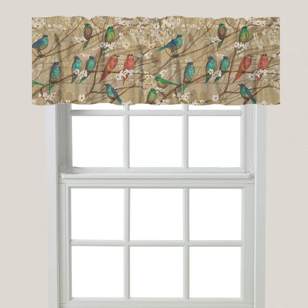 Laural Home Birds and Blossoms Window Valance