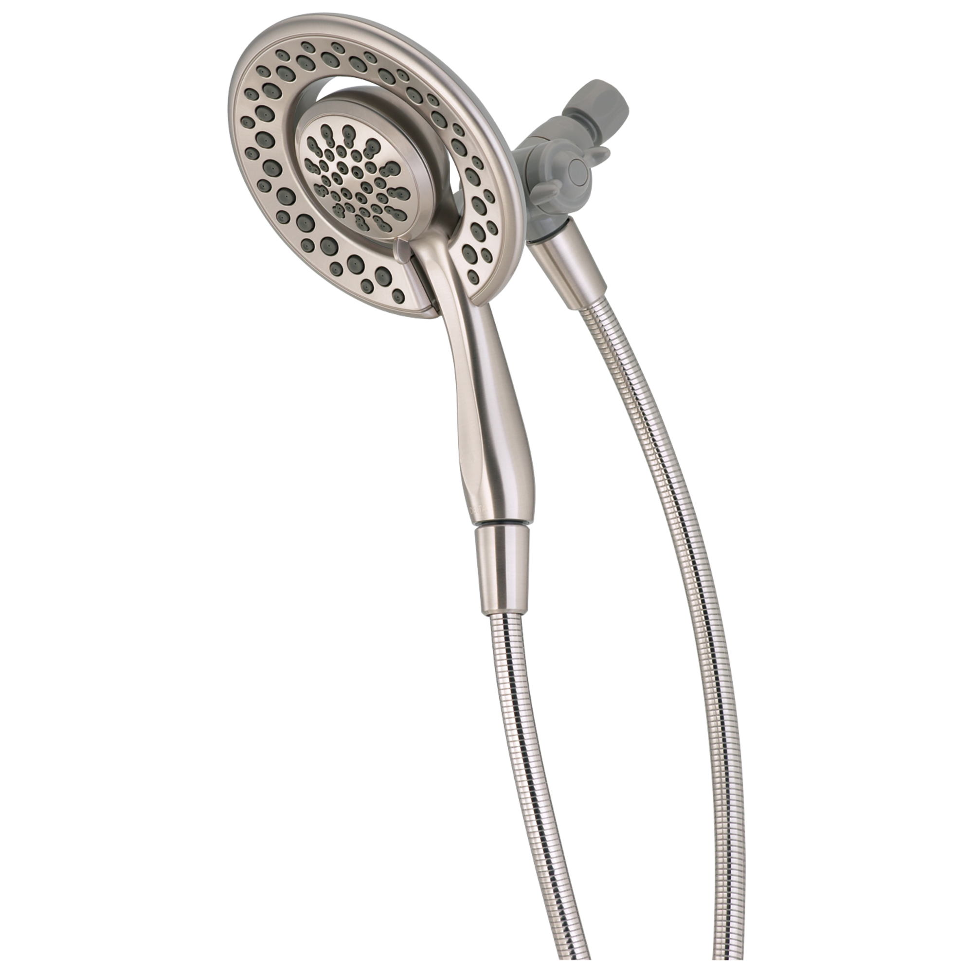 Spotshield Brushed Nickel Stainless Steel Dual Shower Head with Handheld
