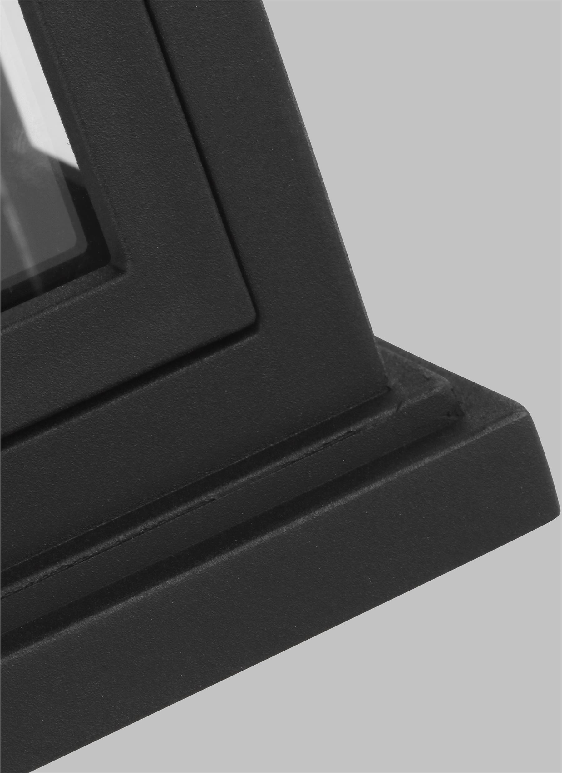 Textured Black 2-Light Outdoor Wall Lantern with Clear Glass Shade