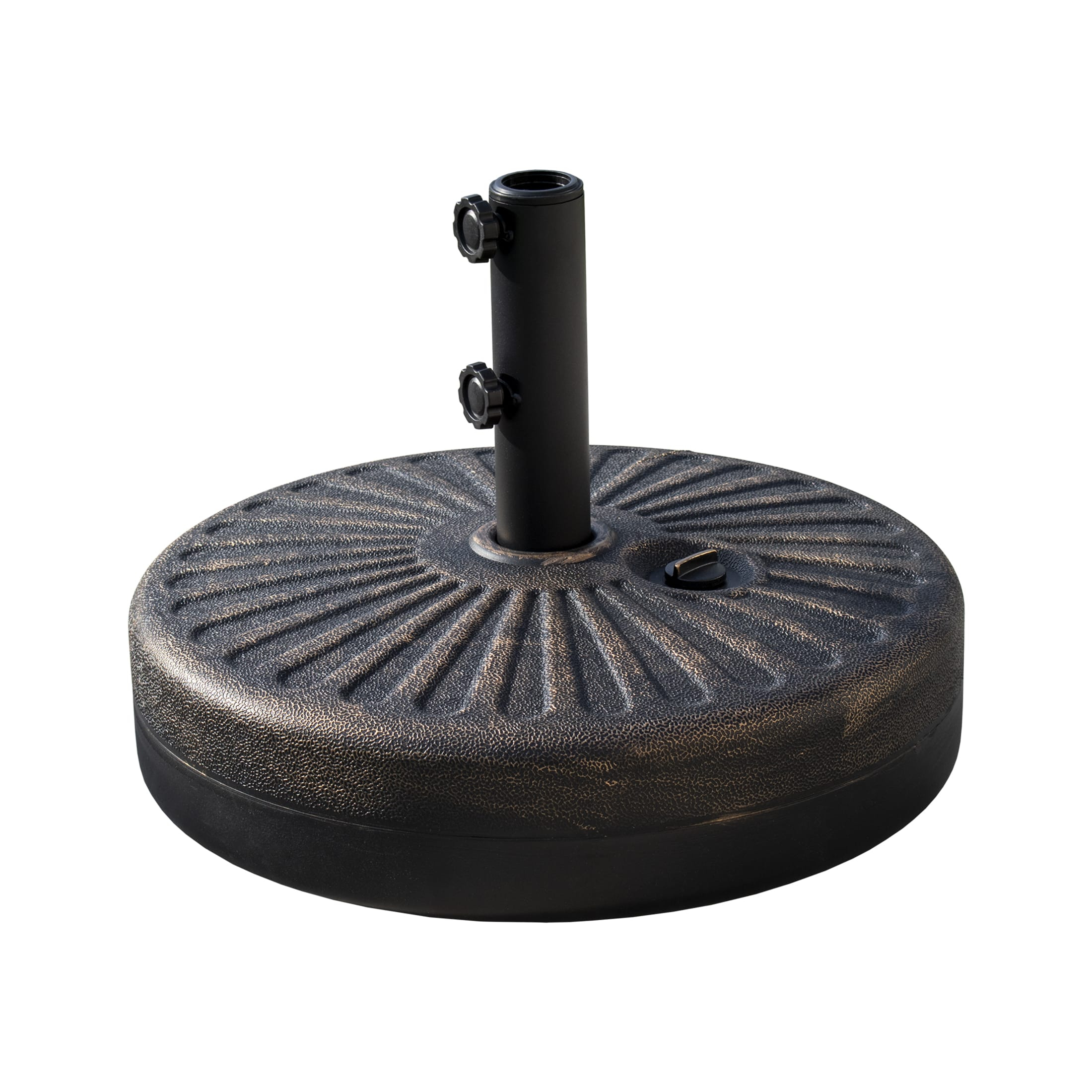 Westin Outdoor Plastic Umbrella Base Weight for Patio Umbrella Water or Sand Fillable, Bronze