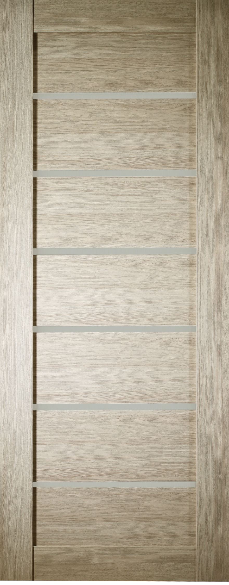 Belldinni Alba Solid Manufactured Wood and Glass Paneled Wood Finish Standard Door Slab