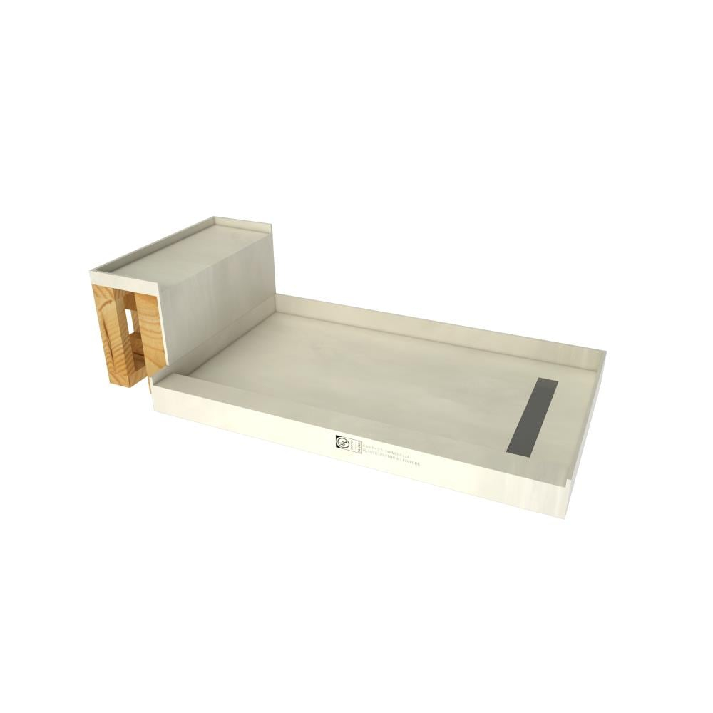 Tile Redi Rt4248l-Rb42-Kit Base'n Bench 60" X 42" Rectangular Shower Base - Tileable