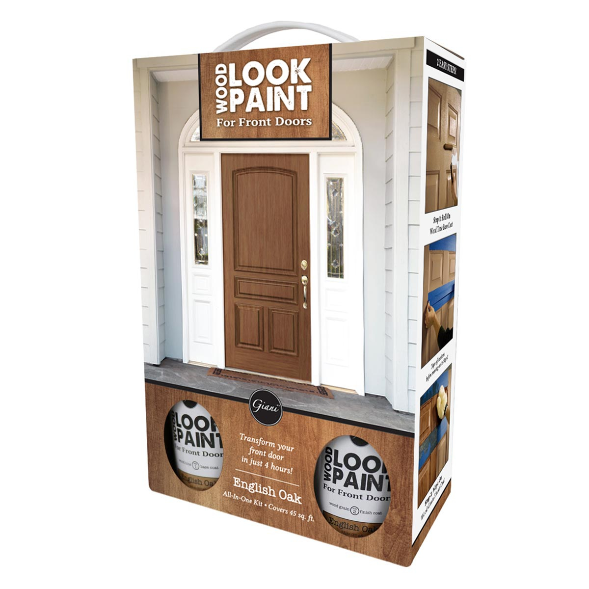 Giani Wood Look Satin Brown Water-based Interior/Exterior Door and Trim Paint ( Kit )