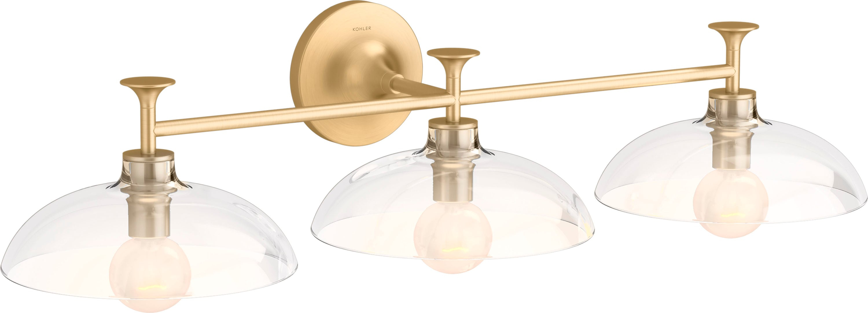 Tone 3 Light Indoor Bathroom Vanity Light Fixture, UL Listed