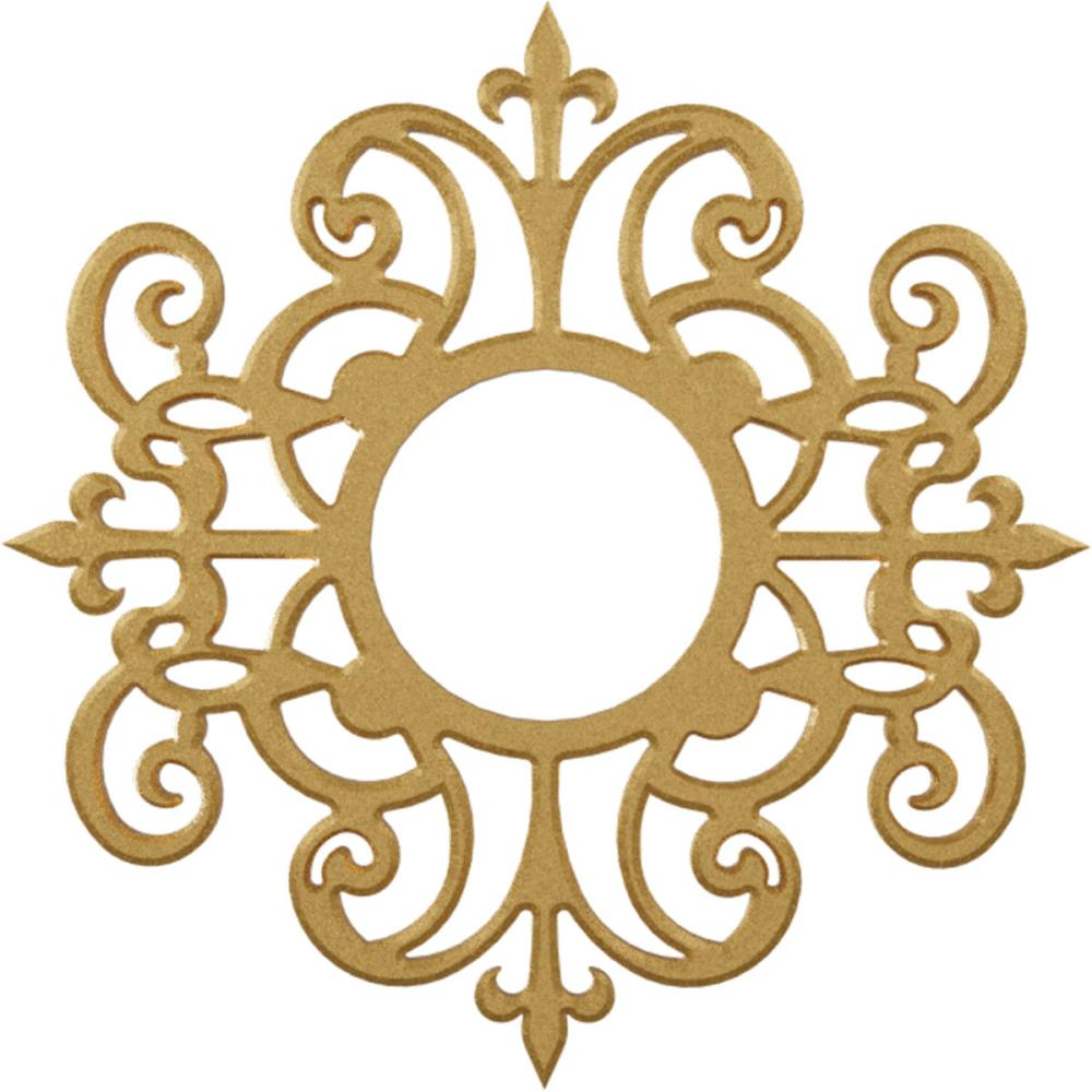 20"OD x 6 1/2"ID x 1/2"P Dijon Architectural Grade PVC Pierced Ceiling Medallion, Gold