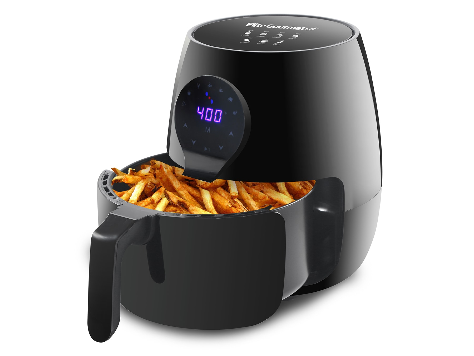 Elite Gourmet 5.3 Qt. Air Fryer (black)