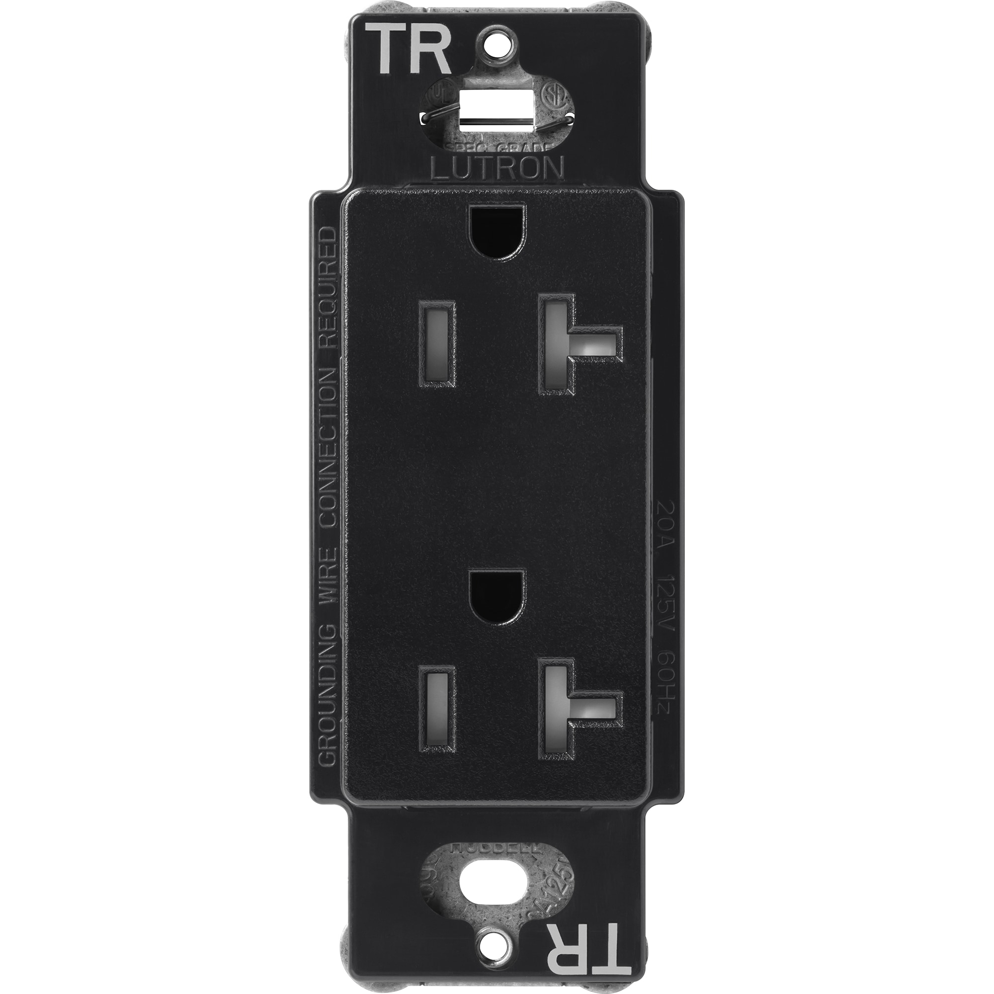 Claro 20-Amp Tamper-Resistant Duplex Receptacle, Midnight (SCRS-20-TR-MN)