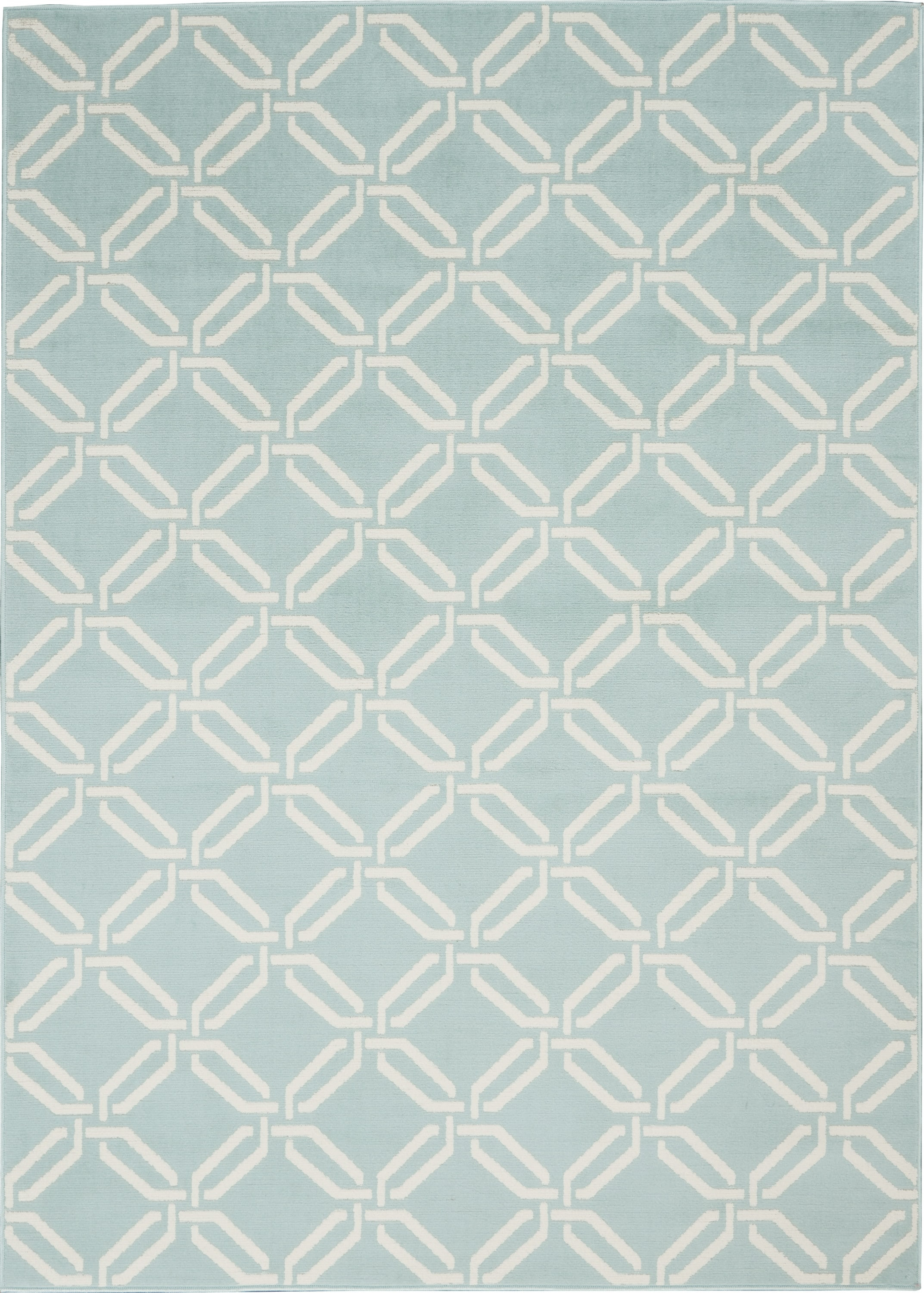 Nourison Jubilant Trellis Green 4' x 6' Area Rug, (4x6)