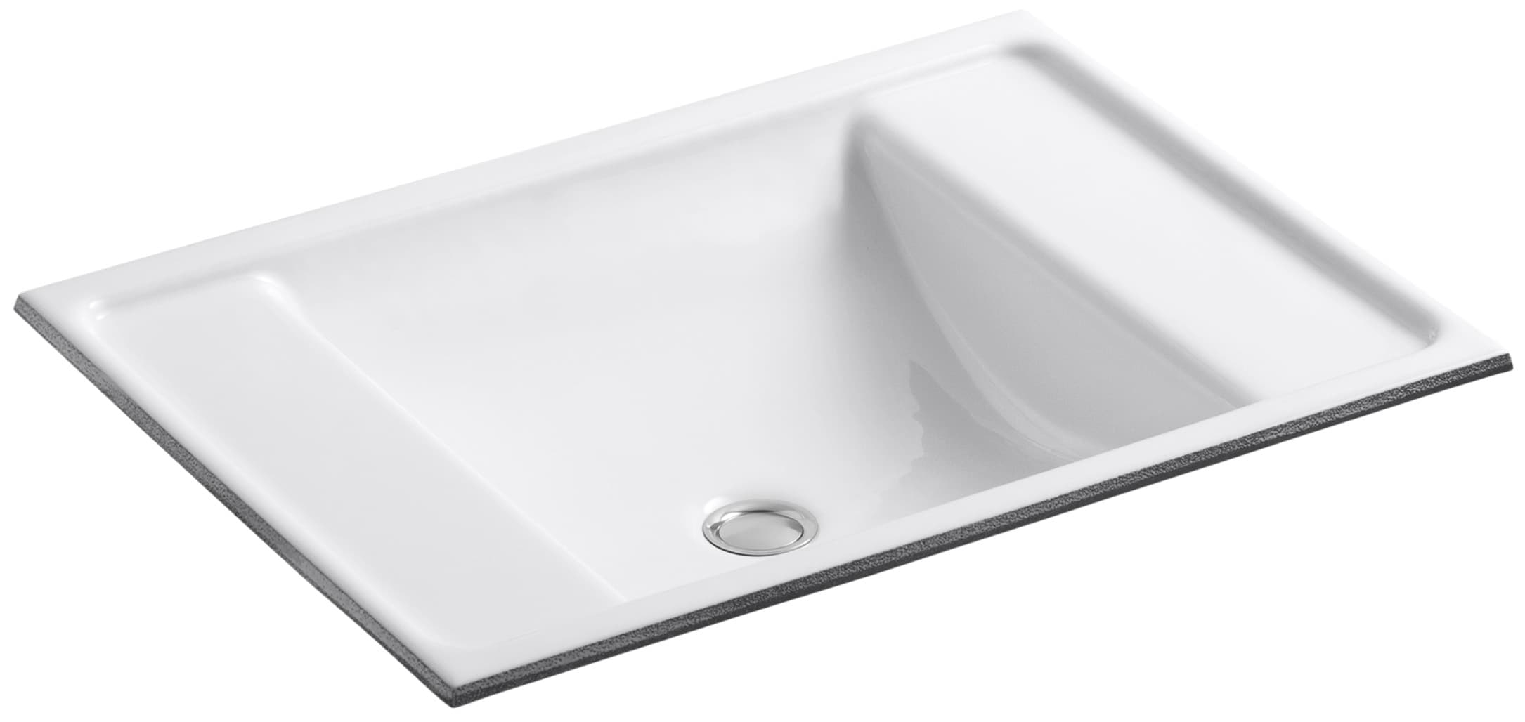 Alteo Metal Rectangular Undermount Bathroom Sink with Overflow