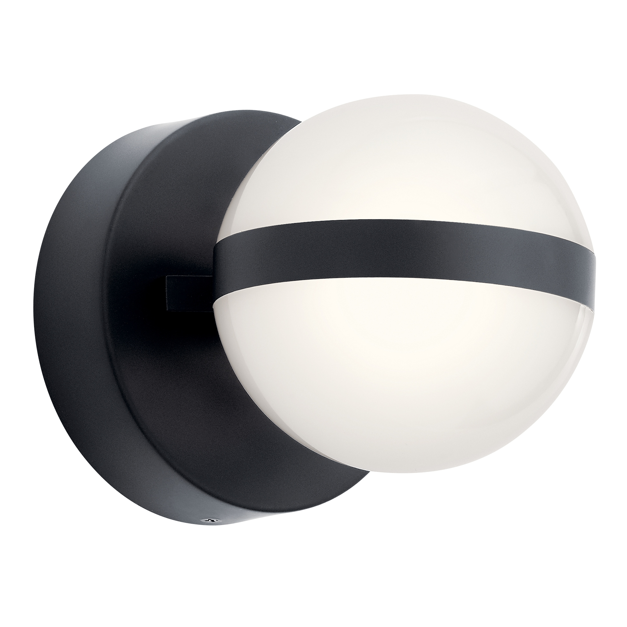 5.25 Inch 12W 1 Led Wall Sconce-Matte Black Finish Elan Lighting 85090Mbk