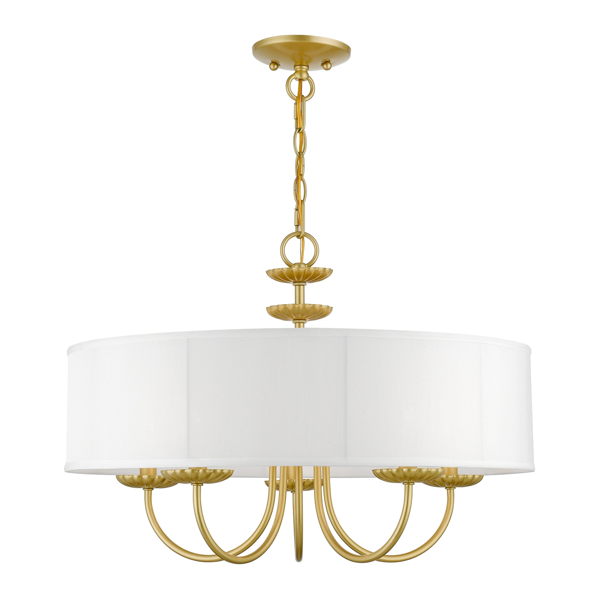 Livex Lighting Brookdale 5 - Light Pendant in  Soft Gold