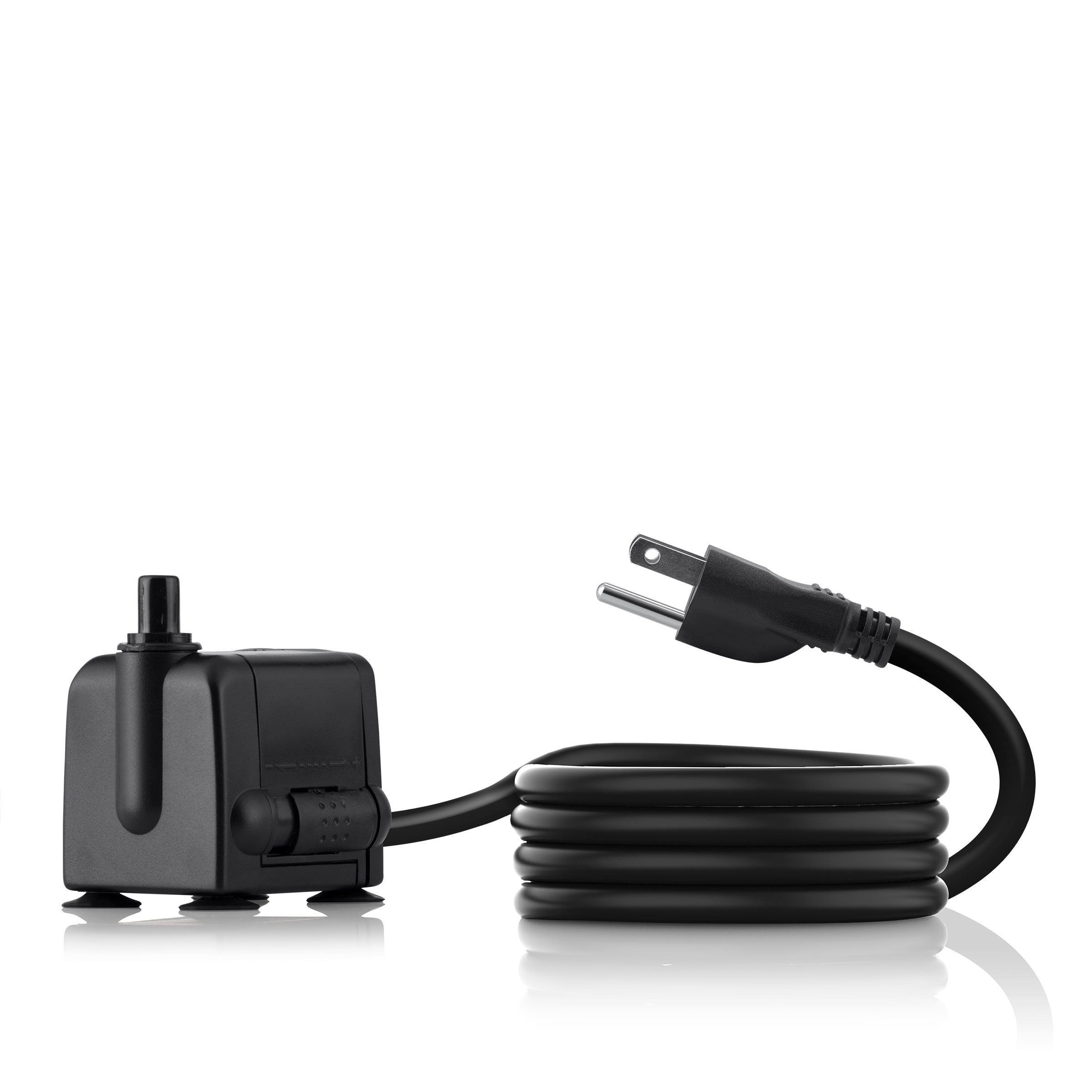 Compact Black Ceramic Submersible Pond Pump with 6 ft Cord