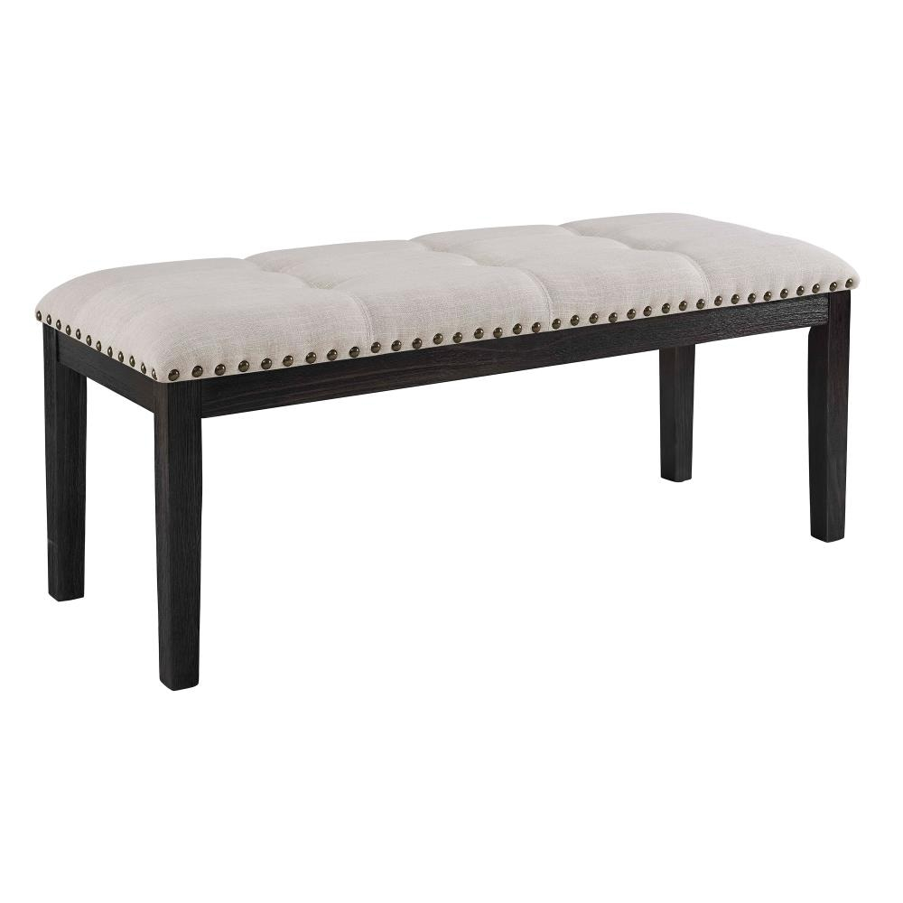 Picket House Furnishings Bradley Upholstered Bench in Walnut