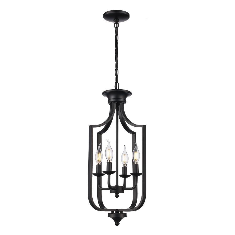 Trans Globe Lighting 11214 Hillcrest 4 Light 12" Wide Pendant - Black