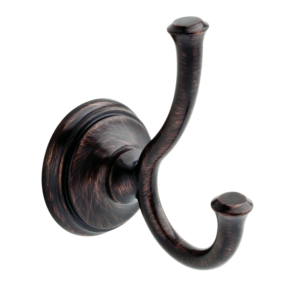 Delta Cassidy Venetian bronze Double -Hook Wall mount Towel Hook