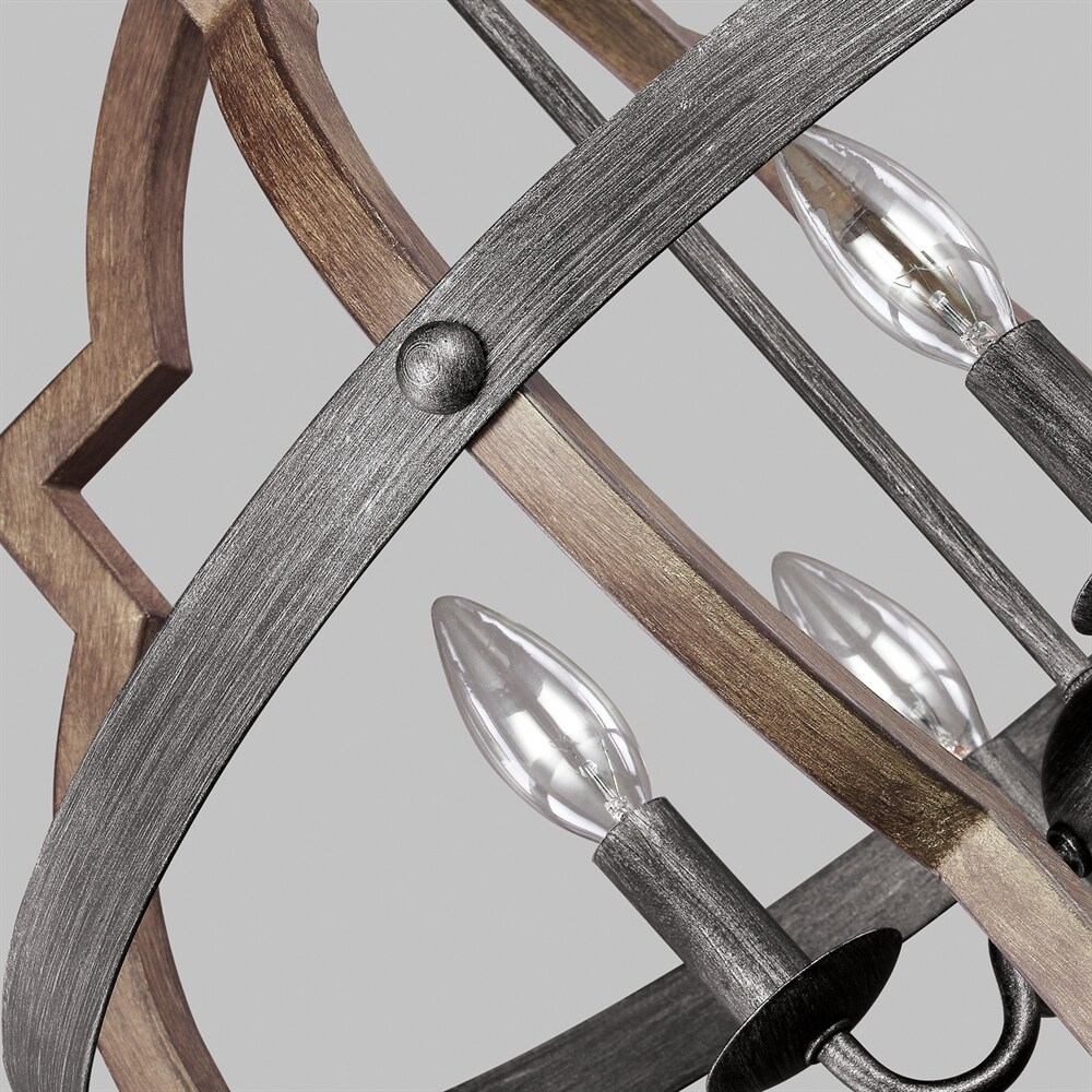 Stardust Chrome Quatrefoil 4-Light Incandescent Pendant