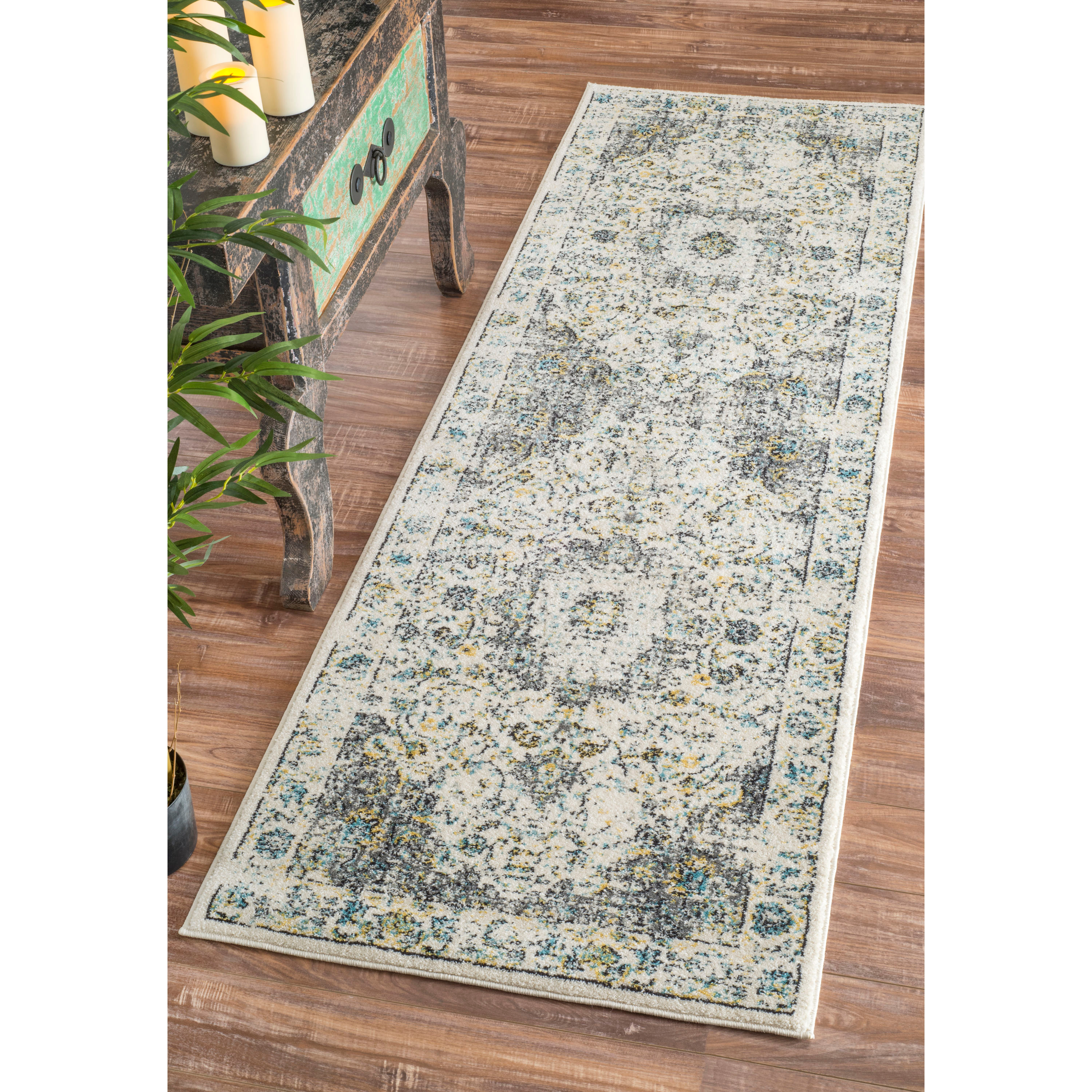 nuLOOM Paisley Vintage Persian Area Rug, 2' x 3', Verona Grey