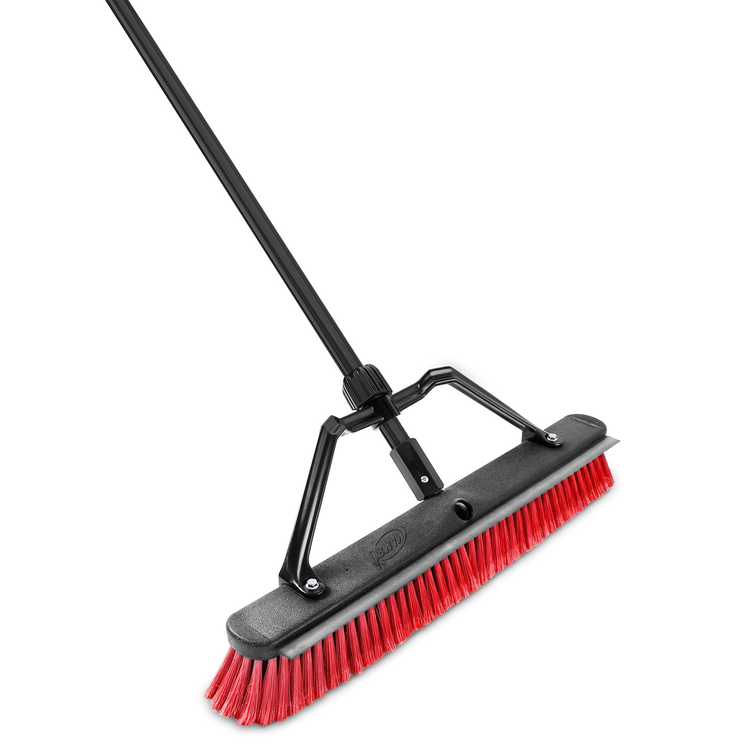 Libman 24" Black and Red Multi-Surface Industrial Push Broom